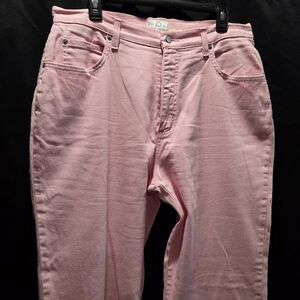 FDJ French Dressing Peggy High Rise Straight Leg Jeans - Pink Pastel Womens Y2K